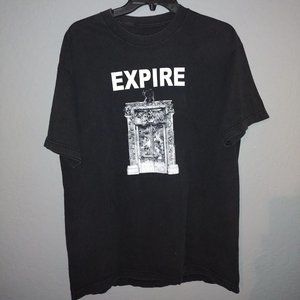 Expire hardcore band black t shirt